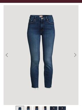 Mother The Looker Here Kitty Kitty Dark Wash Skinny Jeans